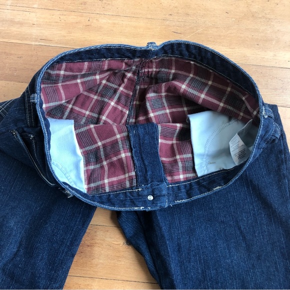 Dickies flannel lined denim jeans Sz 16R - Picture 8 of 14